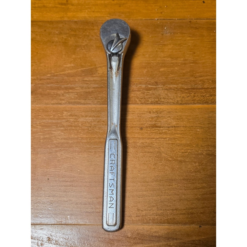 Vintage Craftsman 3/8 Drive Ratchet Forged in USA V Series Winged Selector Tool